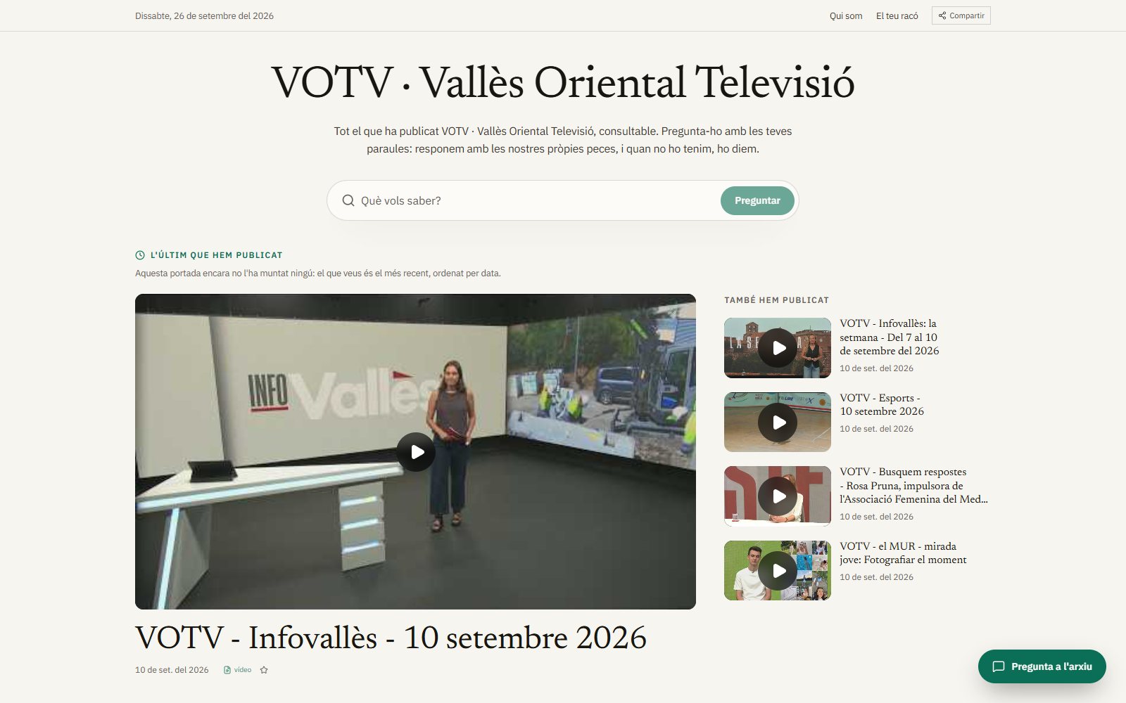 VOTV · Vallès Oriental Televisió